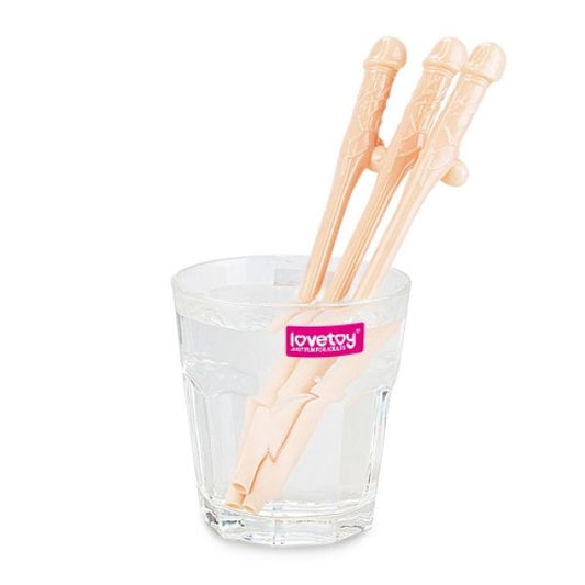 Original Willy Straws Cocktail Straws In The Shape Of A Penis 9 Pcs - UABDSM