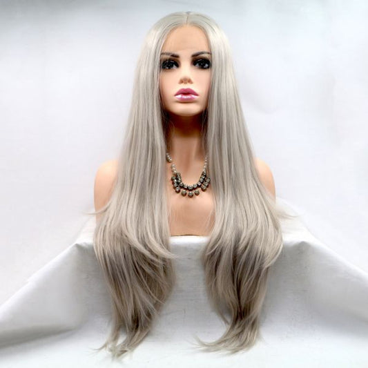 Wig ZADIRA Platinum Blond Female Long Straight - UABDSM