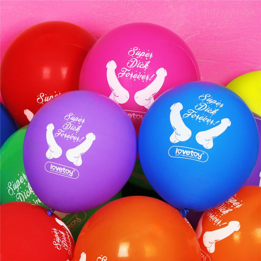 Inflatable Party Balloons For Adults Super Dick Forever Bachelorette Balloons 7pcs - UABDSM