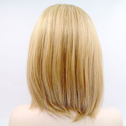 Wig ZADIRA Square Blonde Female Short Straight With Ombre - UABDSM