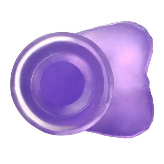 Silicone Dildo Purple Jelly Studs Crystal Dildo Medium - UABDSM