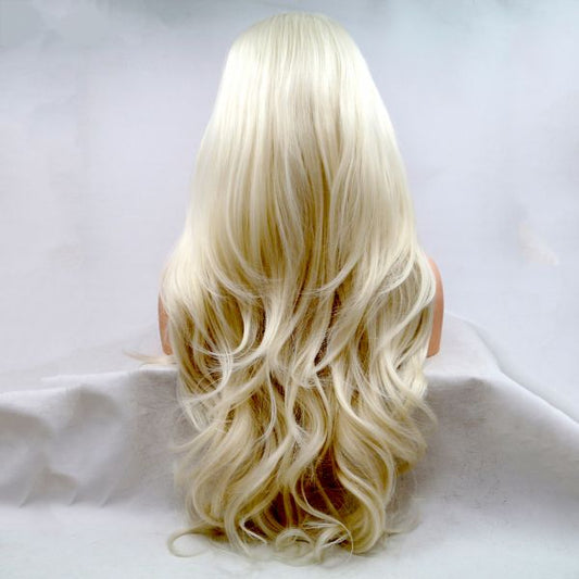Wig ZADIRA White Blond Female Long Wavy - UABDSM