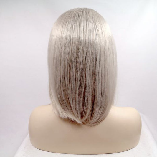 Wig ZADIRA Square Platinum Blond Short Straight For Women - UABDSM