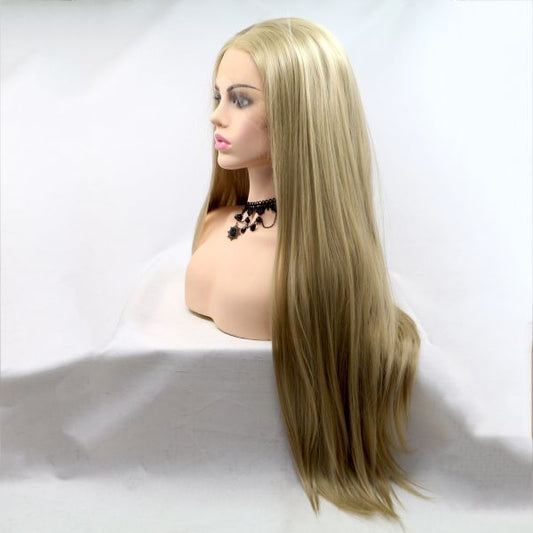 Wig ZADIRA Cold Beige Blond Female Long Straight - UABDSM