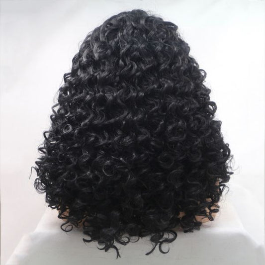 Wig ZADIRA Female Black Curly Medium Length - UABDSM