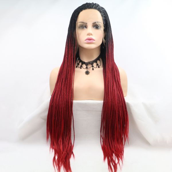 Long Wig ZADIRA Red Afro With Ombre - UABDSM