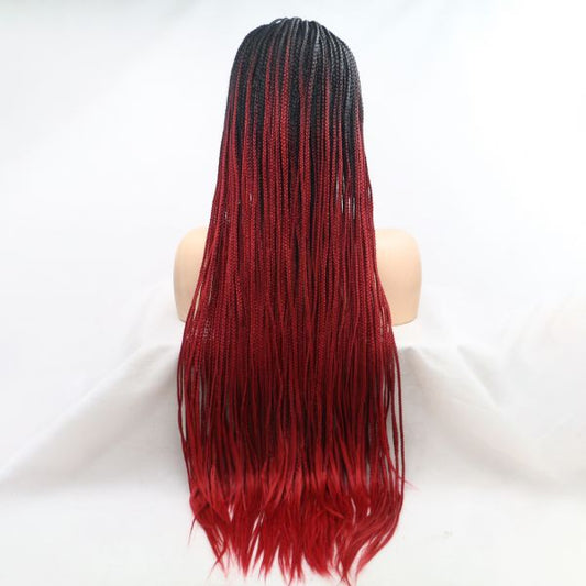 Long Wig ZADIRA Red Afro With Ombre - UABDSM