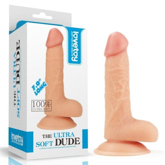 Realistic Suction Cup Dildo The Ultra Soft Dude - UABDSM
