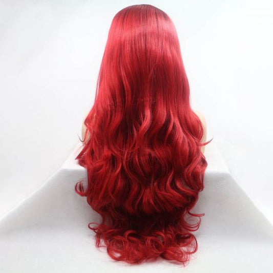 Wig ZADIRA Red Female Long Wavy With Ombre - UABDSM