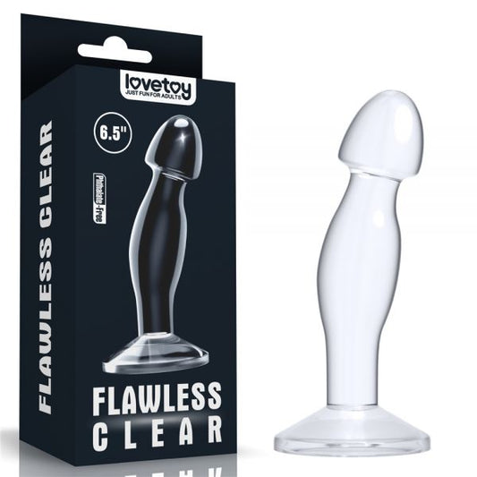 Butt Plug Suction Cup Flawless Clear Prostate Plug 6.5 - UABDSM