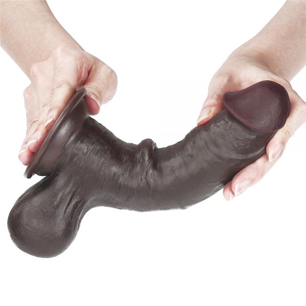 Suction Cup Dildo Sliding Skin Dual Layer Dong 7.8 - UABDSM