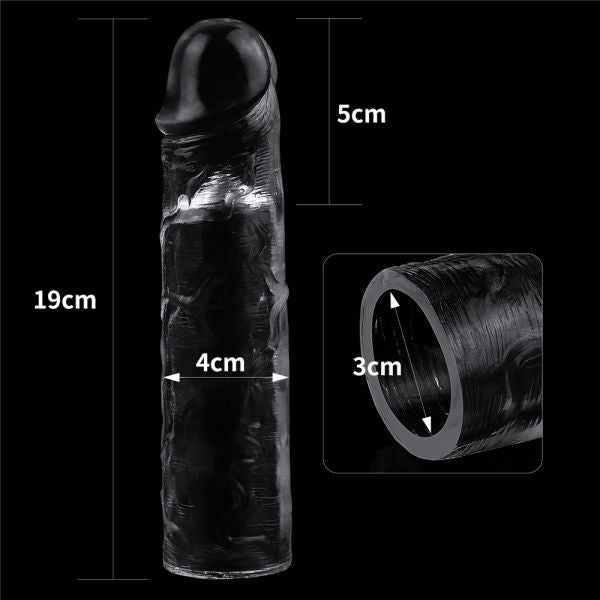 Flawless Clear Penis Sleeve Plus 5cm - UABDSM