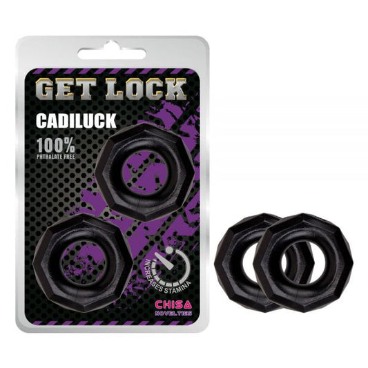 Cadiluck Black Cock Rings - UABDSM