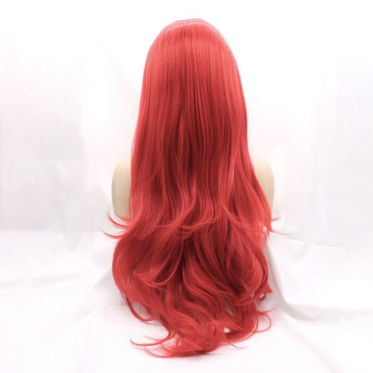 Wig ZADIRA Neon Red Female Long Wavy - UABDSM