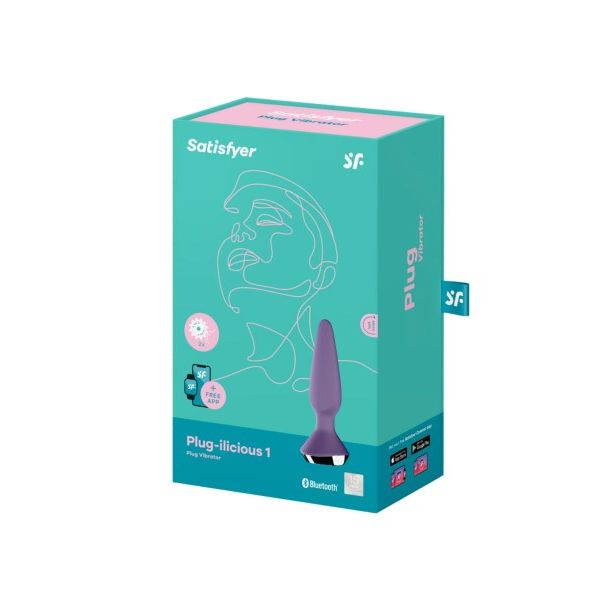 Ilicious 1 Satisfyer Connected Purple Anal Plug - UABDSM