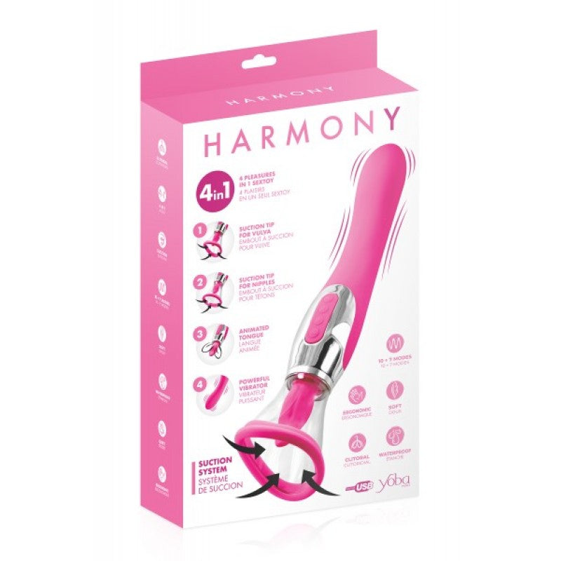 Harmony Fushia Yoba Sex Toy For Women 4 In 1 - UABDSM