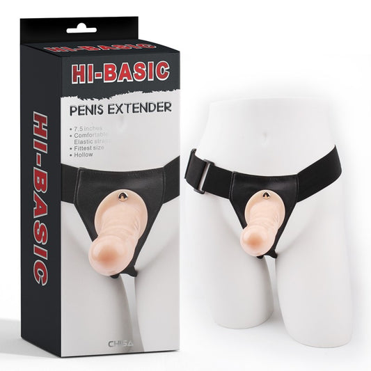 Nude Strapon On A Strap Penis Extender-Flesh - UABDSM