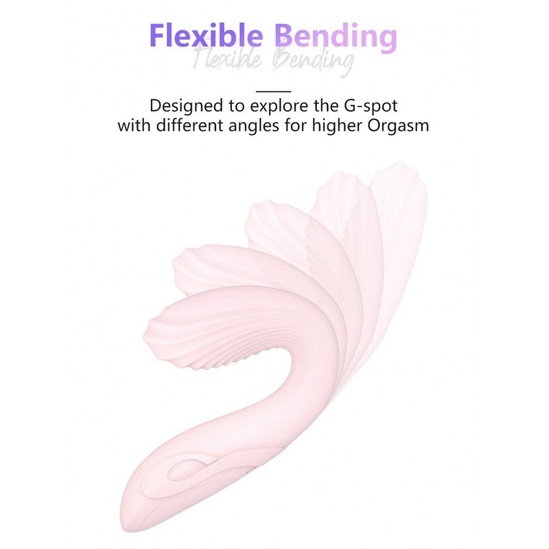 Pink Flexible Bending G-Spot Vibrator - UABDSM