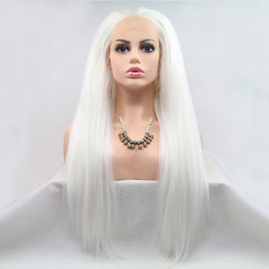 Wig ZADIRA White Blond Female Long Straight - UABDSM