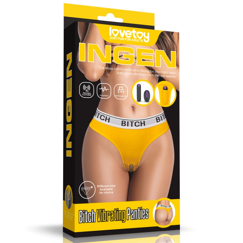 Bitch Vibrating Panties (28~32 Inch Waist) Medium - UABDSM