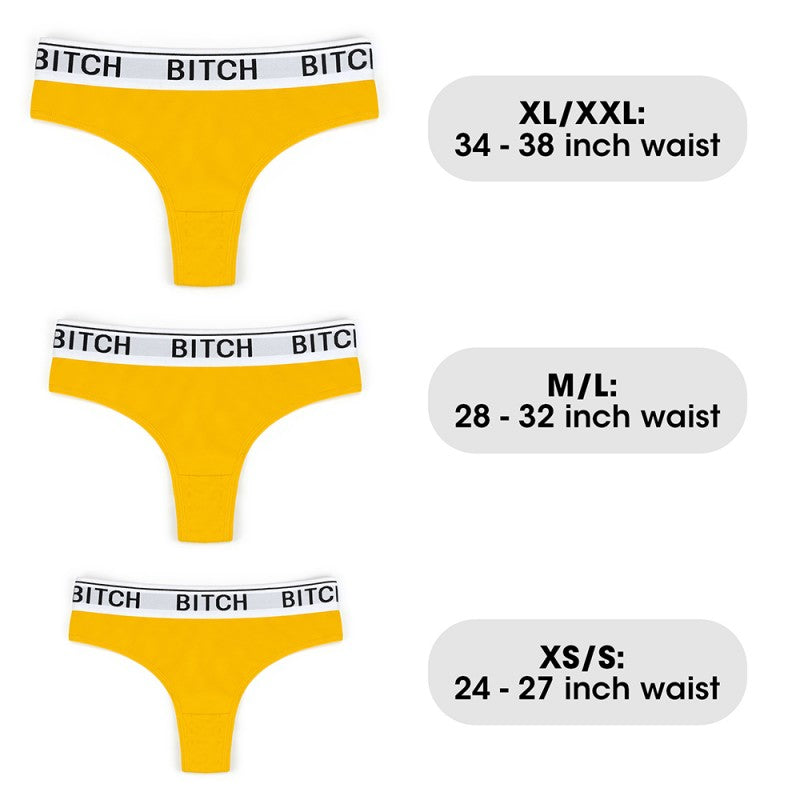 Bitch Vibrating Panties (28~32 Inch Waist) Medium - UABDSM