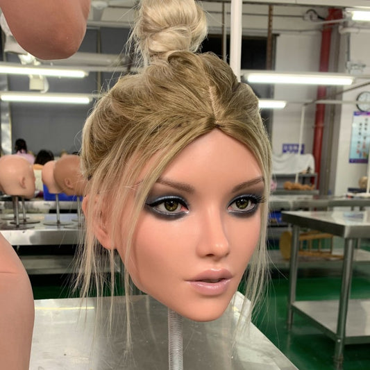 Interchangeable Head For Realistic Doll Blonde Scarlett - UABDSM