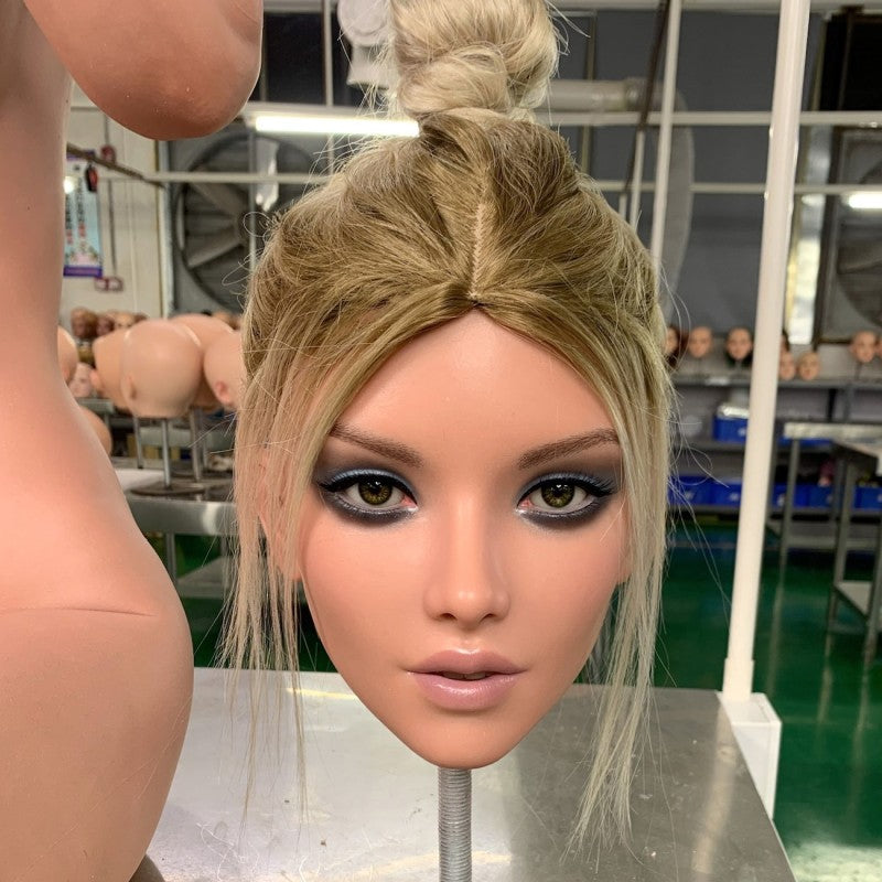 Interchangeable Head For Realistic Doll Blonde Scarlett - UABDSM