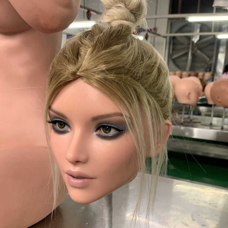 Interchangeable Head For Realistic Doll Blonde Scarlett - UABDSM