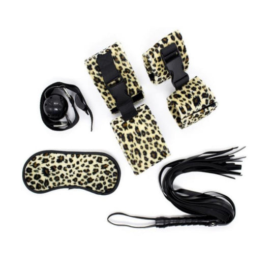 Set For Bdsm Games Of 5 Pieces Leopard Shades Of Love - UABDSM
