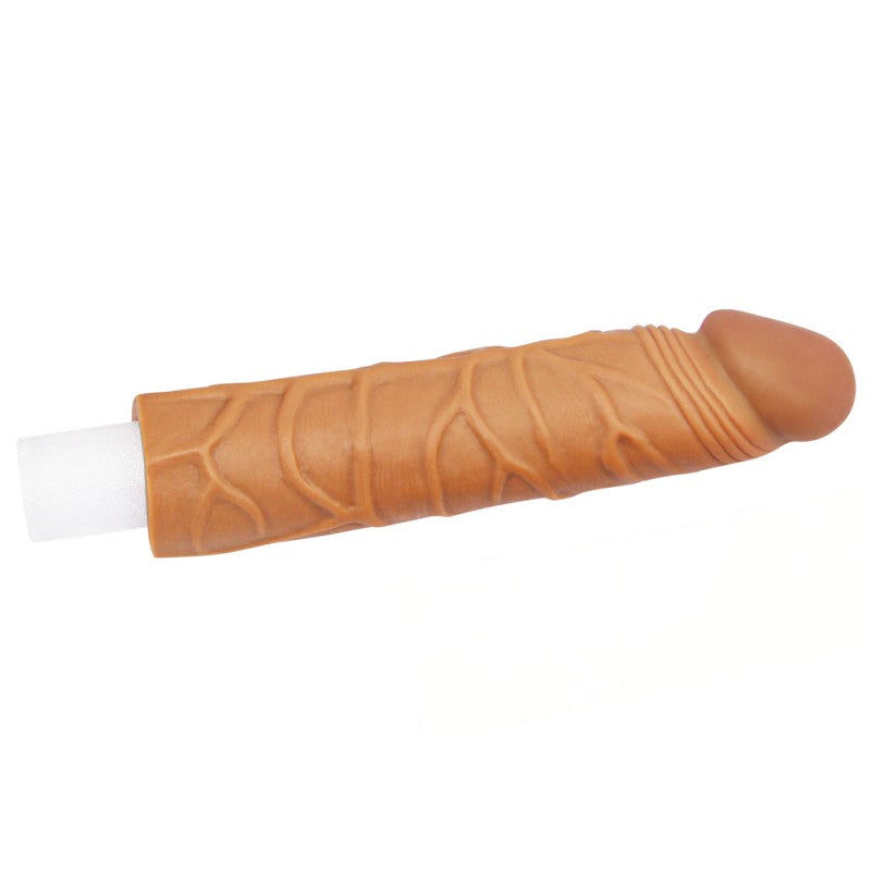 Super Realistic Brown Pleasure X Tender Penis Sleeve - UABDSM