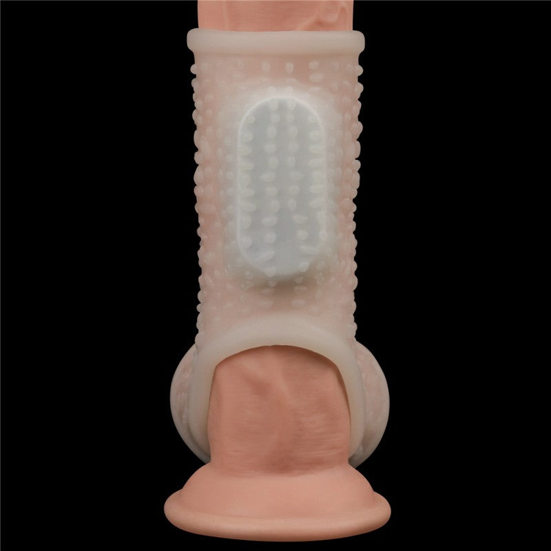 Vibrating Drip Knights Ring With Scrotum Sleeve - UABDSM