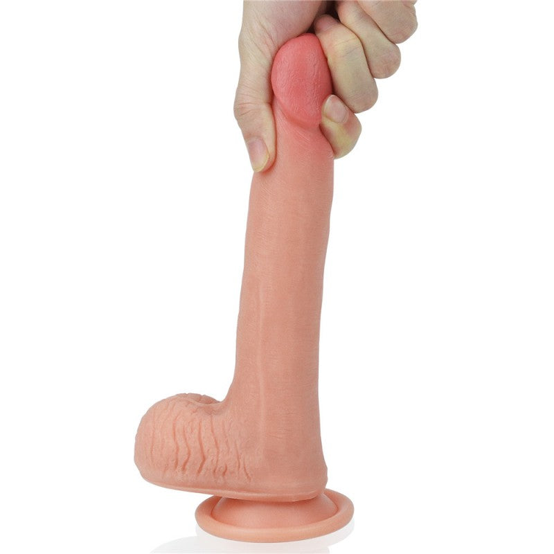 Dual Layered Platinum Silicone Cock Dildo - UABDSM