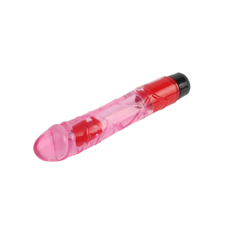 Vibrator Multispeed Transparent Realistic Vibe Pink 9 - UABDSM
