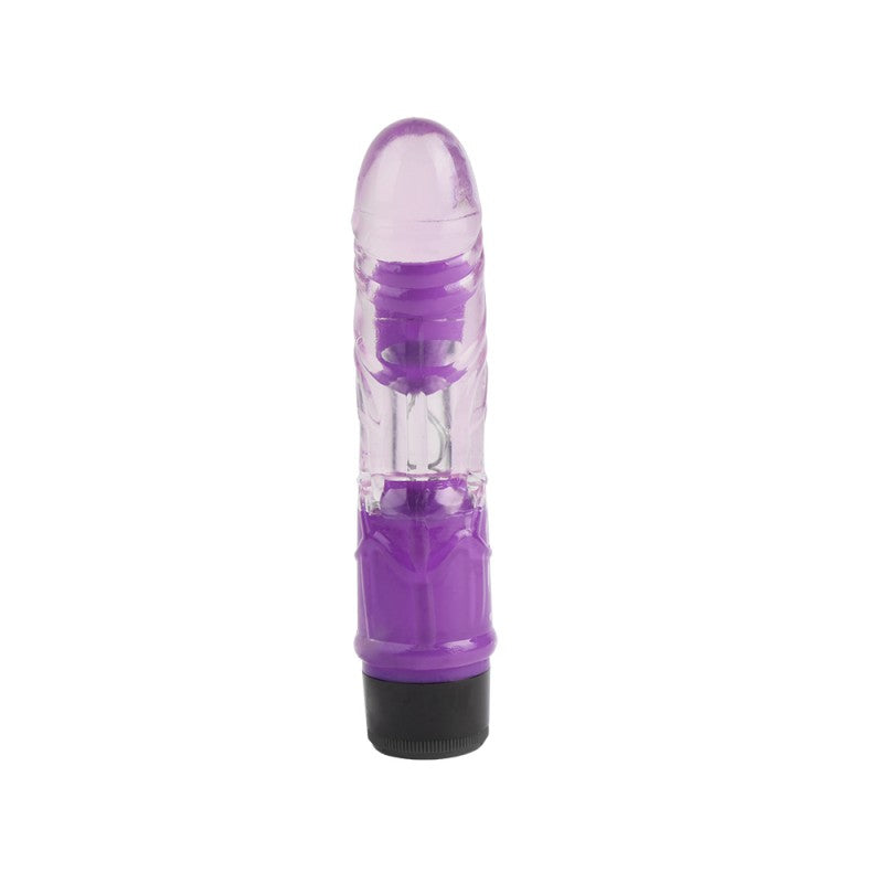 Vibrator Multispeed Transparent Realistic Vibe Purple 7 - UABDSM