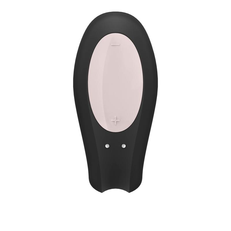 Satisfyer Double Joy Couples Vibrator- Black - UABDSM