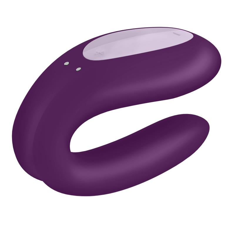 Satisfyer Double Joy Couples Vibrator- Purple - UABDSM