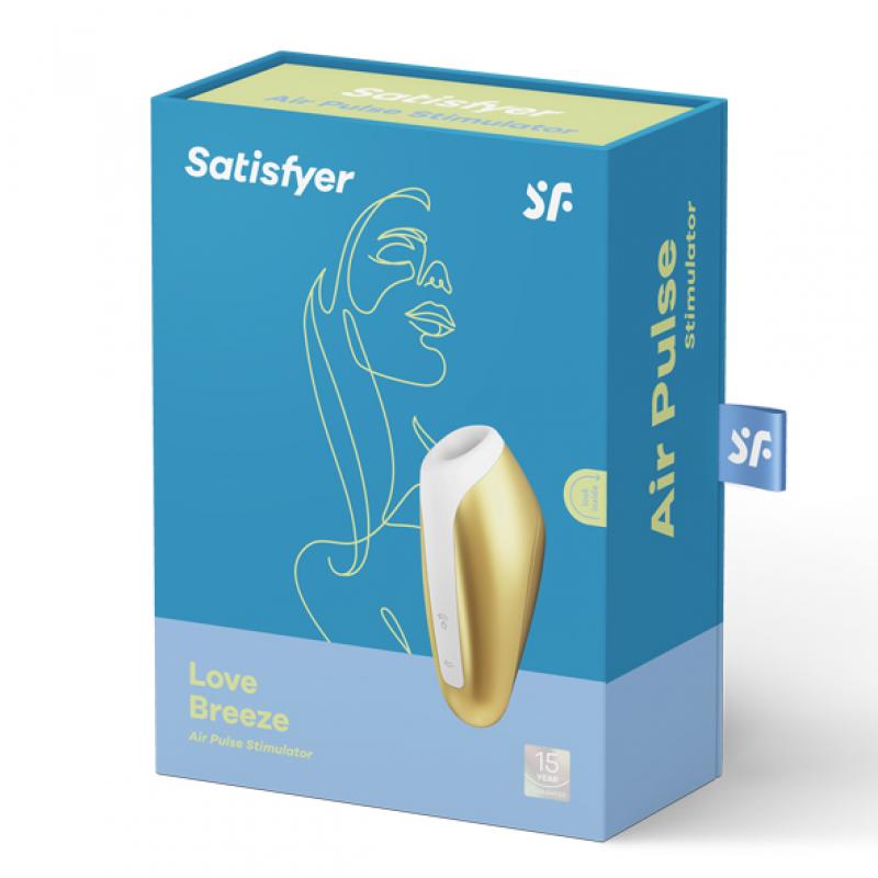 Satisfyer Love Breeze Sucking Vibrator - Yellow - UABDSM