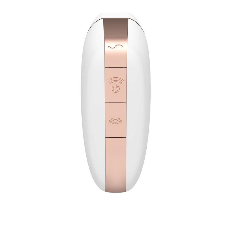 Satisfyer Love Triangle Air Pressure Vibrator - White - UABDSM