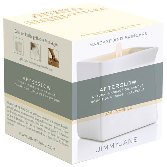 Jimmyjane Afterglow Natural Massage Oil Candle-Dark Vanilla - UABDSM