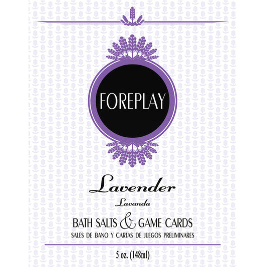 Bath Salts & Game Cards Foreplay-Lavender 5oz - UABDSM