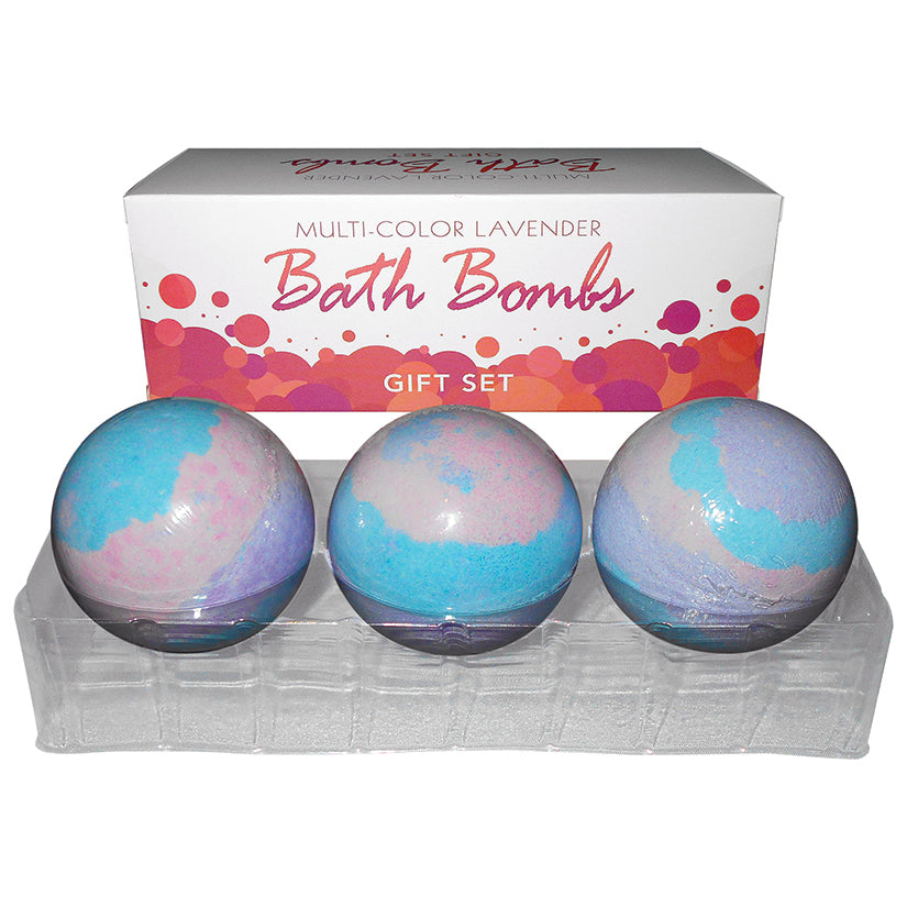 Multi-Color Lavender Bath Bombs - 3 Pack - UABDSM