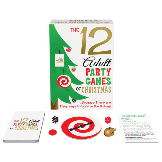 The 12 Adult Party Games of Christmas Card Game - UABDSM