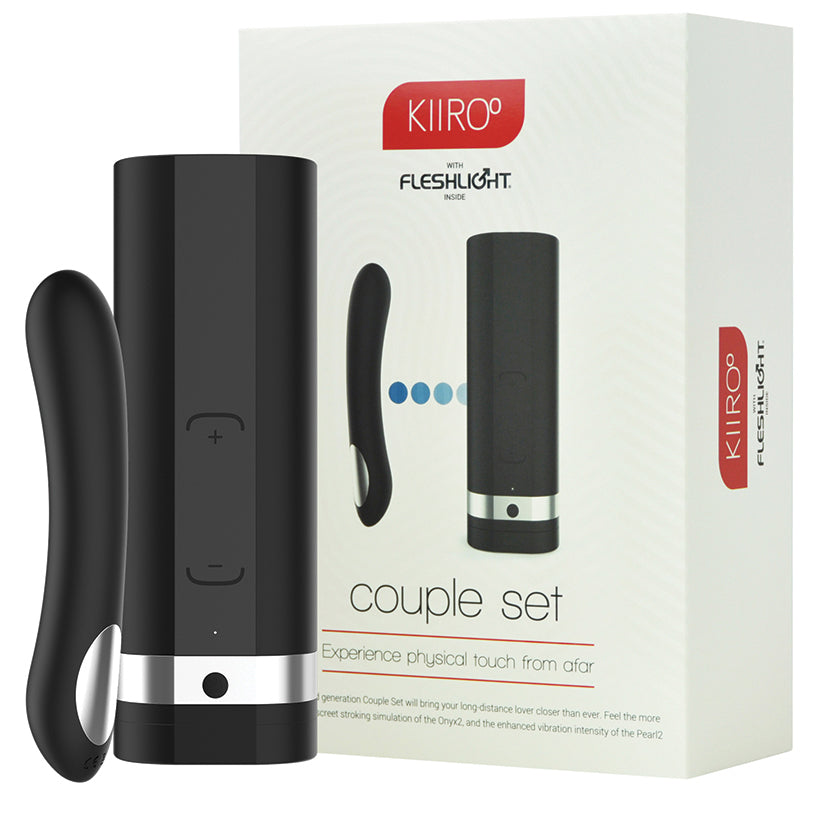 Kiiroo Onyx2 & Pearl2 Couple Set Black - UABDSM