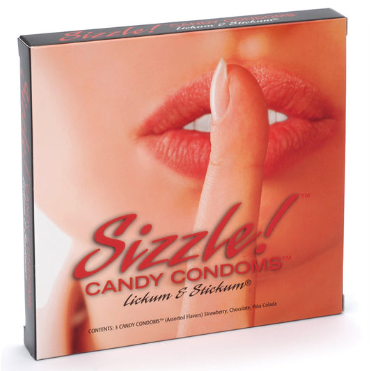 Sizzle! Candy Condoms - 3 Pack - UABDSM