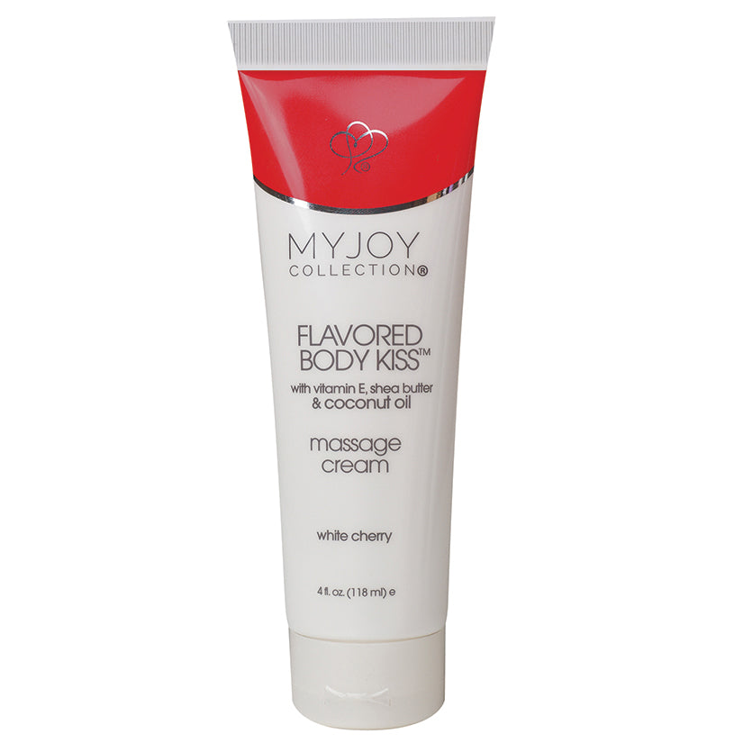 Flavored Body Kiss Cream-White Cherry 4oz - UABDSM