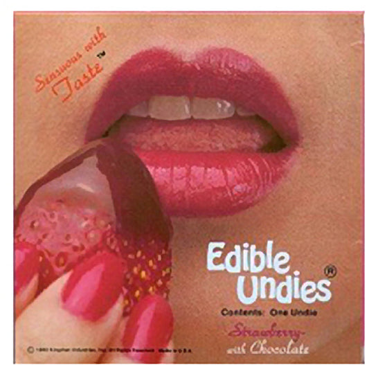 Female Edible Undies - Strawberry/ Chocolate - UABDSM