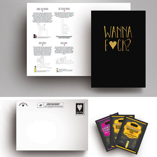 Kama Sutra Naughty Notes Wanna F*ck? Greeting Card - UABDSM