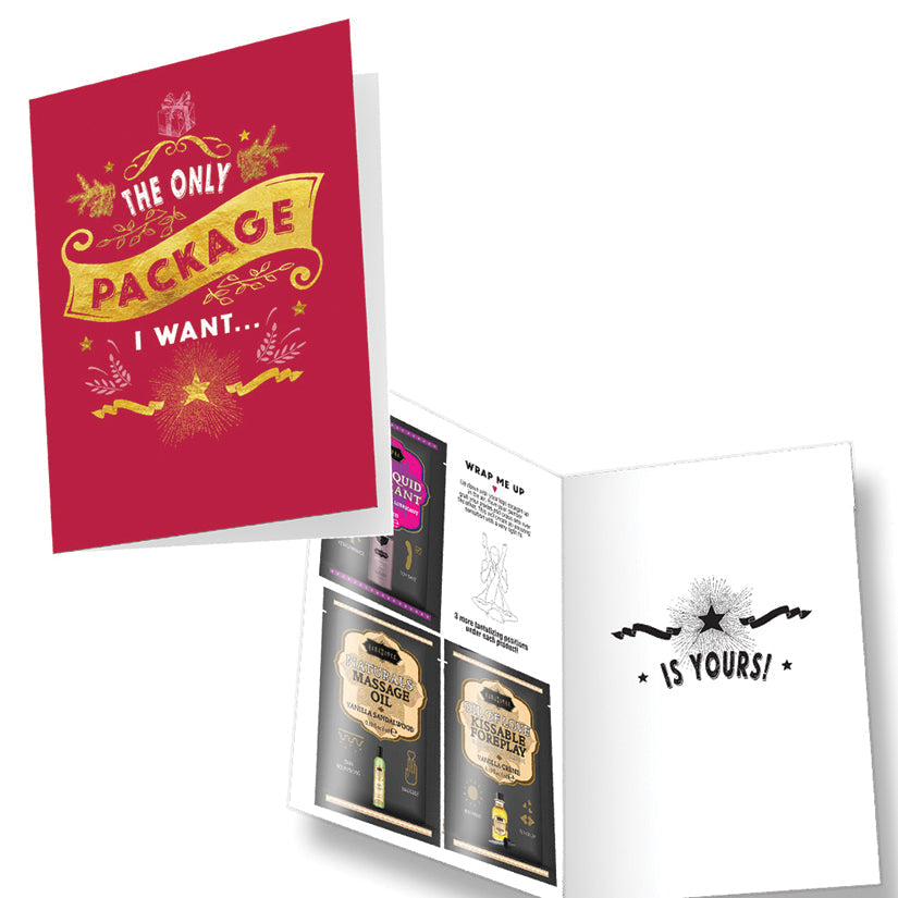 Kama Sutra Naughty Notes The Only Package I Want Card - UABDSM