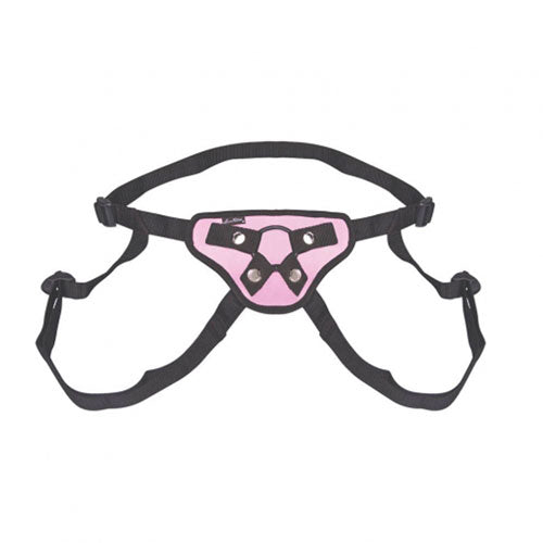 Lux Fetish Pretty In Pink Strap On Harness - UABDSM
