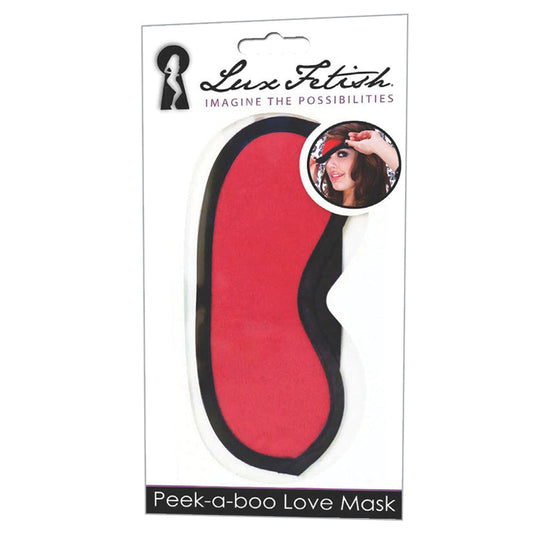 Lux Fetish Peek-A-Boo Love Mask-Red - UABDSM